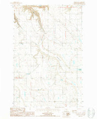 Antelope Flat Montana Historical topographic map, 1:24000 scale, 7.5 X 7.5 Minute, Year 1987