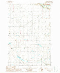 Antelope Lake Montana Historical topographic map, 1:24000 scale, 7.5 X 7.5 Minute, Year 1987
