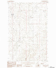 Antelope Pass Montana Historical topographic map, 1:24000 scale, 7.5 X 7.5 Minute, Year 1984