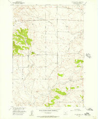 Antelope Point Montana Historical topographic map, 1:24000 scale, 7.5 X 7.5 Minute, Year 1955