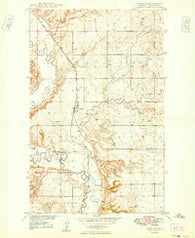 Antelope Montana Historical topographic map, 1:24000 scale, 7.5 X 7.5 Minute, Year 1949