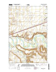 Antelope Butte Montana Current topographic map, 1:24000 scale, 7.5 X 7.5 Minute, Year 2014