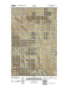 Antelope Coulee SE Montana Historical topographic map, 1:24000 scale, 7.5 X 7.5 Minute, Year 2011