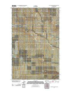 Antelope Coulee SW Montana Historical topographic map, 1:24000 scale, 7.5 X 7.5 Minute, Year 2011