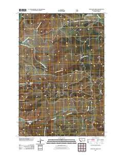 Antelope Creek Montana Historical topographic map, 1:24000 scale, 7.5 X 7.5 Minute, Year 2011