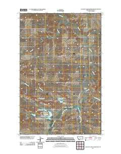Antelope Creek Reservoir Montana Historical topographic map, 1:24000 scale, 7.5 X 7.5 Minute, Year 2011