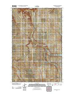 Antelope Flat Montana Historical topographic map, 1:24000 scale, 7.5 X 7.5 Minute, Year 2011