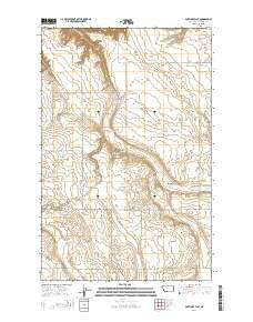 Antelope Flat Montana Current topographic map, 1:24000 scale, 7.5 X 7.5 Minute, Year 2014