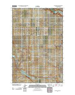 Antelope Lake Montana Historical topographic map, 1:24000 scale, 7.5 X 7.5 Minute, Year 2011