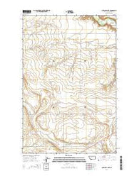 Antelope Lake Montana Current topographic map, 1:24000 scale, 7.5 X 7.5 Minute, Year 2014