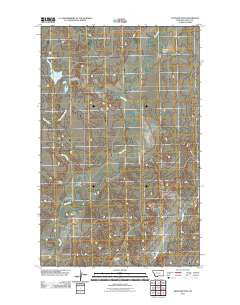 Antelope Pass Montana Historical topographic map, 1:24000 scale, 7.5 X 7.5 Minute, Year 2011