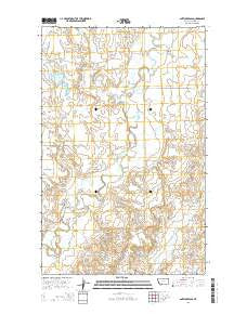 Antelope Pass Montana Current topographic map, 1:24000 scale, 7.5 X 7.5 Minute, Year 2014