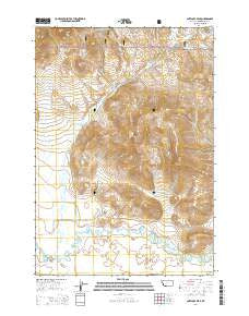Antelope Peak Montana Current topographic map, 1:24000 scale, 7.5 X 7.5 Minute, Year 2014