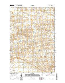 Antelope Springs Montana Current topographic map, 1:24000 scale, 7.5 X 7.5 Minute, Year 2014