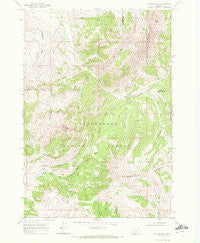 Antone Peak Montana Historical topographic map, 1:24000 scale, 7.5 X 7.5 Minute, Year 1968
