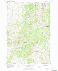 Antone Peak Montana Historical topographic map, 1:24000 scale, 7.5 X 7.5 Minute, Year 1968