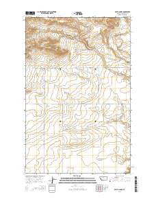 Apple School Montana Current topographic map, 1:24000 scale, 7.5 X 7.5 Minute, Year 2014