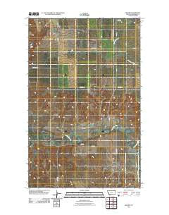 Archer Montana Historical topographic map, 1:24000 scale, 7.5 X 7.5 Minute, Year 2011