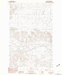 Archer Montana Historical topographic map, 1:24000 scale, 7.5 X 7.5 Minute, Year 1983