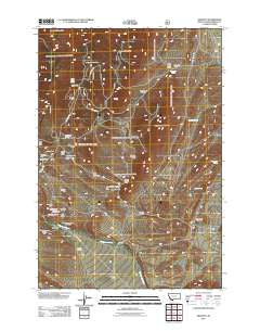 Argenta Montana Historical topographic map, 1:24000 scale, 7.5 X 7.5 Minute, Year 2011