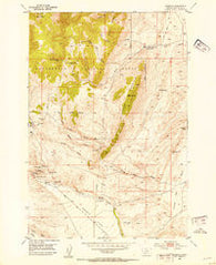 Argenta Montana Historical topographic map, 1:24000 scale, 7.5 X 7.5 Minute, Year 1952