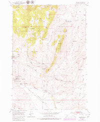 Argenta Montana Historical topographic map, 1:24000 scale, 7.5 X 7.5 Minute, Year 1952