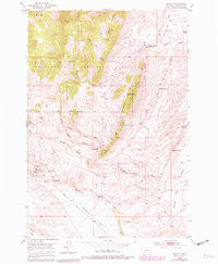 Argenta Montana Historical topographic map, 1:24000 scale, 7.5 X 7.5 Minute, Year 1952