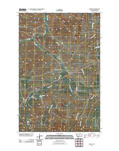 Armells Montana Historical topographic map, 1:24000 scale, 7.5 X 7.5 Minute, Year 2011