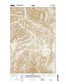 Armells Montana Current topographic map, 1:24000 scale, 7.5 X 7.5 Minute, Year 2014