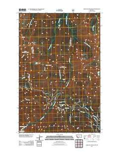 Arrastra Mountain Montana Historical topographic map, 1:24000 scale, 7.5 X 7.5 Minute, Year 2011