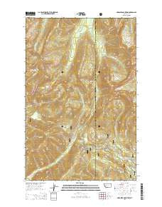 Arrastra Mountain Montana Current topographic map, 1:24000 scale, 7.5 X 7.5 Minute, Year 2014