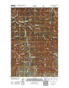 Arrow Peak Montana Historical topographic map, 1:24000 scale, 7.5 X 7.5 Minute, Year 2011