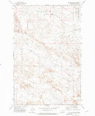 Ash Creek West Montana Historical topographic map, 1:24000 scale, 7.5 X 7.5 Minute, Year 1972