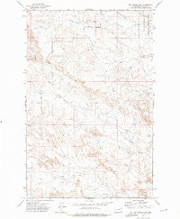Ash Creek West Montana Historical topographic map, 1:24000 scale, 7.5 X 7.5 Minute, Year 1972