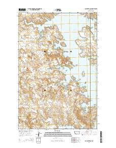 Ash Creek East Montana Current topographic map, 1:24000 scale, 7.5 X 7.5 Minute, Year 2014