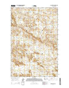 Ash Creek West Montana Current topographic map, 1:24000 scale, 7.5 X 7.5 Minute, Year 2014