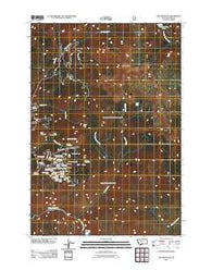 Ash Mountain Montana Historical topographic map, 1:24000 scale, 7.5 X 7.5 Minute, Year 2011