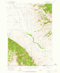 Ashbough Canyon Montana Historical topographic map, 1:24000 scale, 7.5 X 7.5 Minute, Year 1961