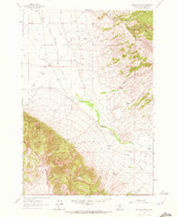 Ashbough Canyon Montana Historical topographic map, 1:24000 scale, 7.5 X 7.5 Minute, Year 1961