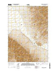 Ashbough Canyon Montana Current topographic map, 1:24000 scale, 7.5 X 7.5 Minute, Year 2014