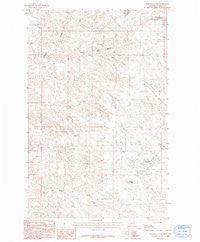 Ashford Coulee Montana Historical topographic map, 1:24000 scale, 7.5 X 7.5 Minute, Year 1984