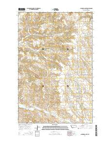 Ashford Coulee Montana Current topographic map, 1:24000 scale, 7.5 X 7.5 Minute, Year 2014