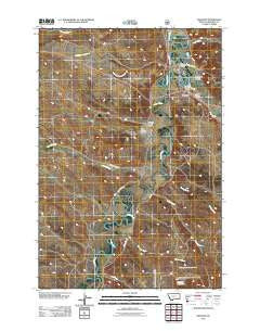 Ashland Montana Historical topographic map, 1:24000 scale, 7.5 X 7.5 Minute, Year 2011