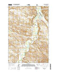 Ashland Montana Current topographic map, 1:24000 scale, 7.5 X 7.5 Minute, Year 2014