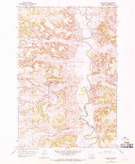 Ashland NE Montana Historical topographic map, 1:24000 scale, 7.5 X 7.5 Minute, Year 1966