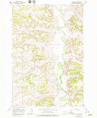 Ashland NE Montana Historical topographic map, 1:24000 scale, 7.5 X 7.5 Minute, Year 1966