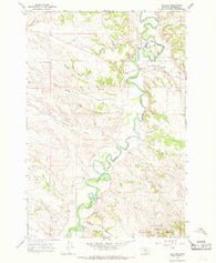 Ashland Montana Historical topographic map, 1:24000 scale, 7.5 X 7.5 Minute, Year 1966
