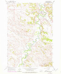 Ashland Montana Historical topographic map, 1:24000 scale, 7.5 X 7.5 Minute, Year 1966