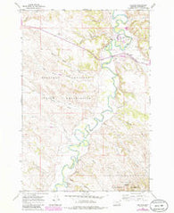 Ashland Montana Historical topographic map, 1:24000 scale, 7.5 X 7.5 Minute, Year 1966