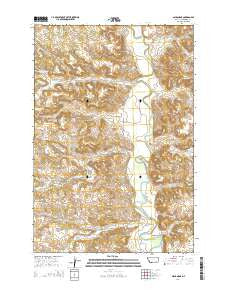 Ashland NE Montana Current topographic map, 1:24000 scale, 7.5 X 7.5 Minute, Year 2014